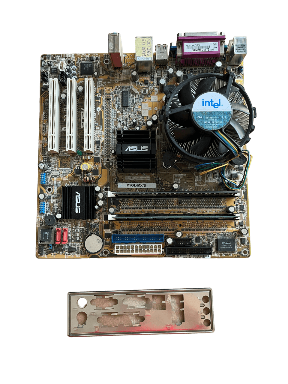 Дънна платка ASUS P5GL-MX/S + Celeron 2.66 + 2x256 DDR1
