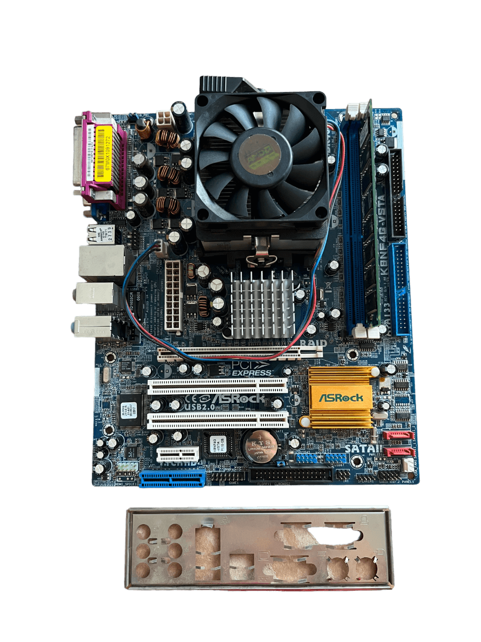 Дънна платка AsRock K8NF4G-VSTA с AMD Sempron 2800+ 256MB RAM с.754
