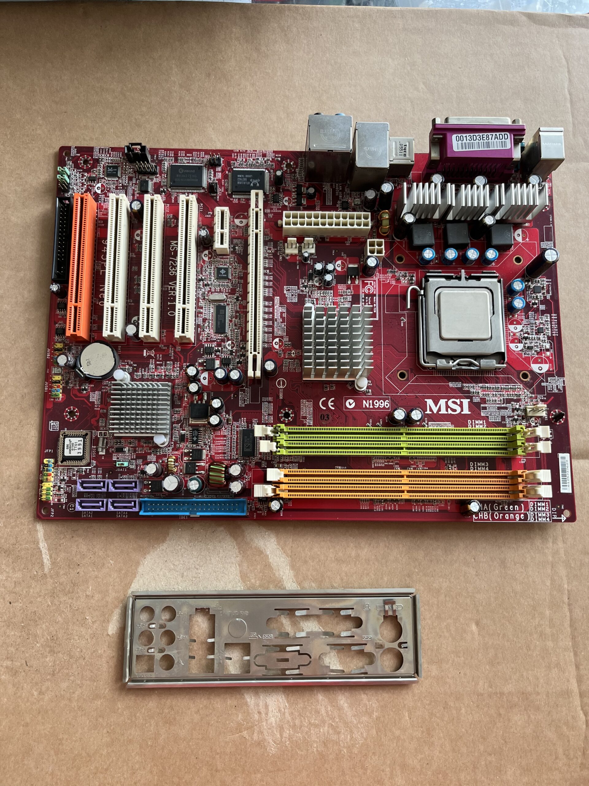 Дънна платка MSI 945PL NEO + PentiumD 2,8 GHz